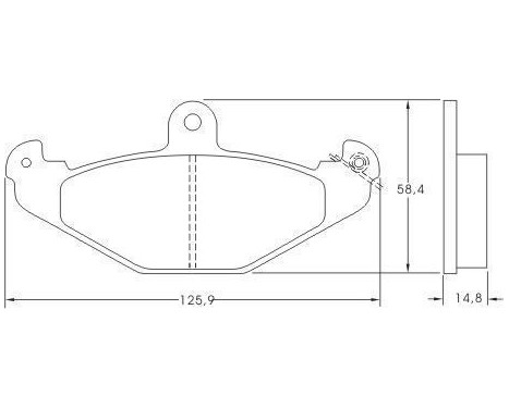 Brake Pad Set, disc brake 36788 ABS, Image 2