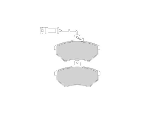 Brake Pad Set, disc brake 36791 ABS, Image 3