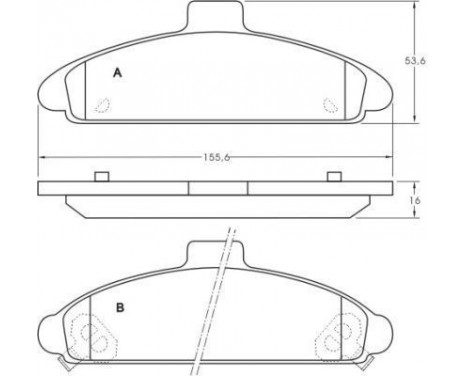 Brake Pad Set, disc brake 36792 ABS, Image 2