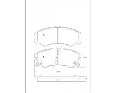 Brake Pad Set, disc brake 36793 ABS, Image 2