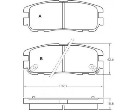 Brake Pad Set, disc brake 36794 ABS, Image 2