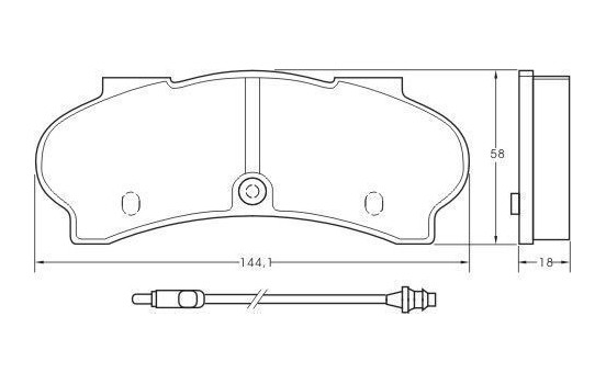 Brake Pad Set, disc brake 36798 ABS, Image 2