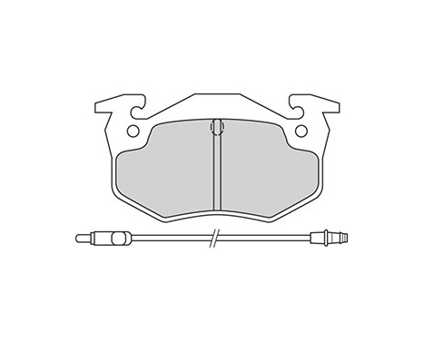 Brake Pad Set, disc brake 36802 ABS, Image 2