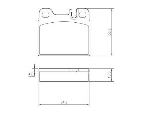 Brake Pad Set, disc brake 36810 ABS, Image 2