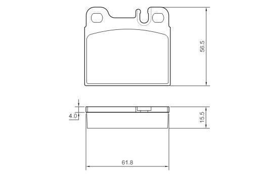 Brake Pad Set, disc brake 36810 ABS, Image 2