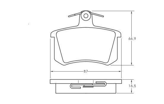 Brake Pad Set, disc brake 36818 ABS, Image 2
