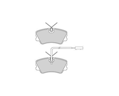 Brake Pad Set, disc brake 36819 ABS, Image 3