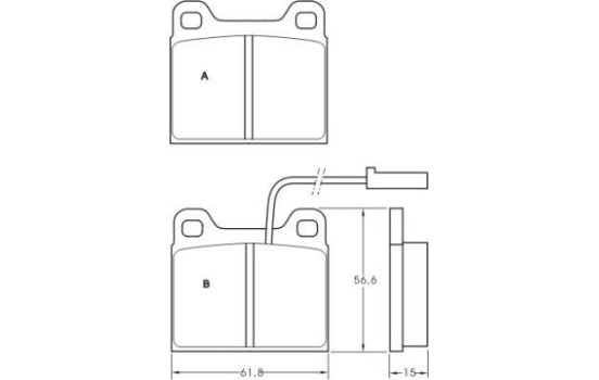 Brake Pad Set, disc brake 36820 ABS, Image 2