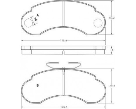 Brake Pad Set, disc brake 36828 ABS, Image 2