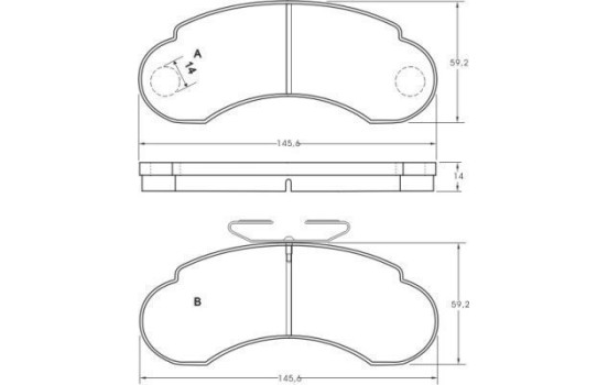 Brake Pad Set, disc brake 36828 ABS, Image 2