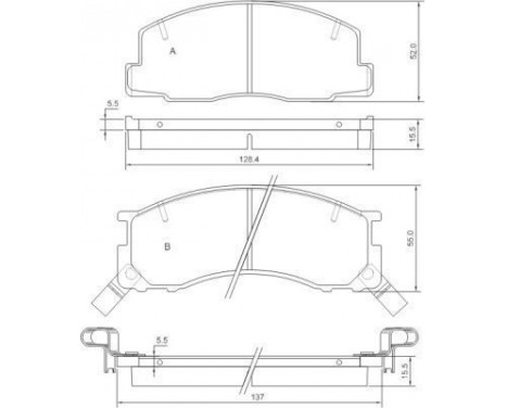 Brake Pad Set, disc brake 36829 ABS, Image 2