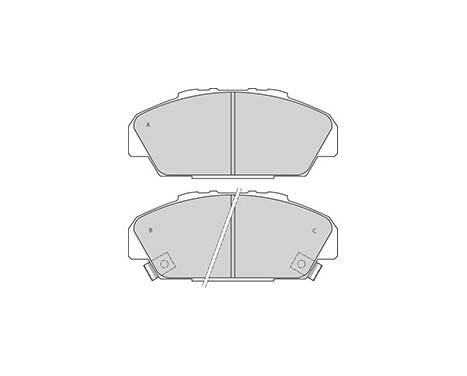 Brake Pad Set, disc brake 36832 ABS, Image 3