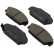 Brake Pad Set, disc brake 36832 ABS