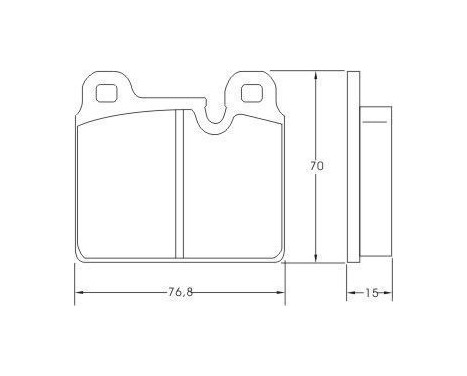 Brake Pad Set, disc brake 36833 ABS, Image 3