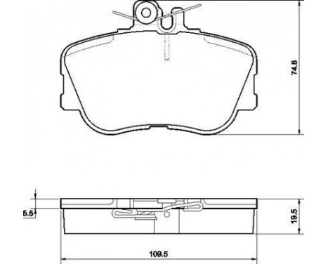 Brake Pad Set, disc brake 36838 ABS, Image 2