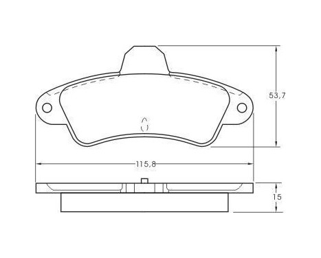 Brake Pad Set, disc brake 36844 ABS, Image 3