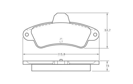 Brake Pad Set, disc brake 36844 ABS, Image 3