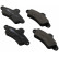Brake Pad Set, disc brake 36844 ABS