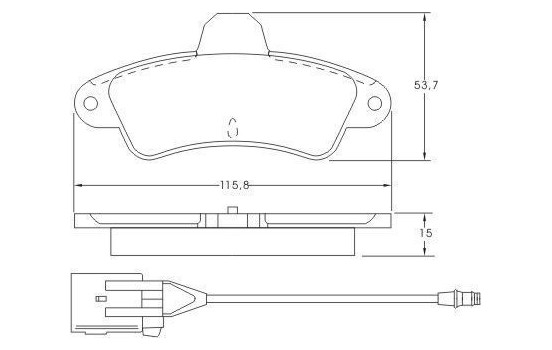 Brake Pad Set, disc brake 36845 ABS, Image 2