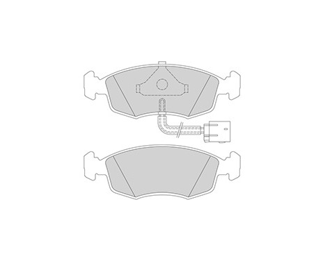 Brake Pad Set, disc brake 36846 ABS, Image 3