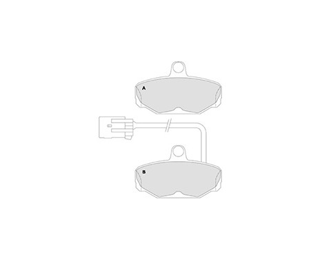 Brake Pad Set, disc brake 36847 ABS, Image 2