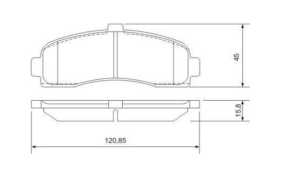 Brake Pad Set, disc brake 36848 ABS, Image 2