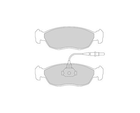 Brake Pad Set, disc brake 36850 ABS, Image 3