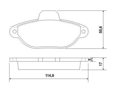 Brake Pad Set, disc brake 36854 ABS, Image 2