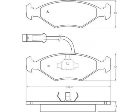 Brake Pad Set, disc brake 36855 ABS, Image 2