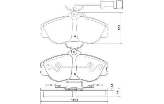 Brake Pad Set, disc brake 36856 ABS, Image 2