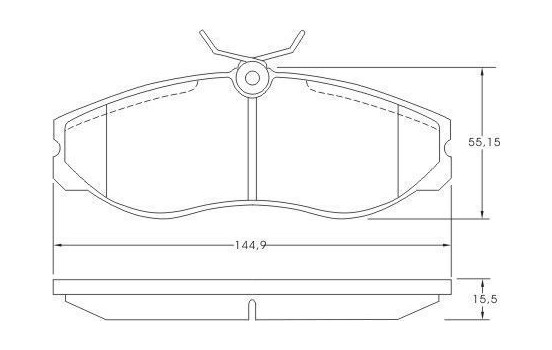 Brake Pad Set, disc brake 36861 ABS, Image 2