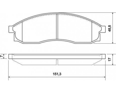 Brake Pad Set, disc brake 36862 ABS, Image 2