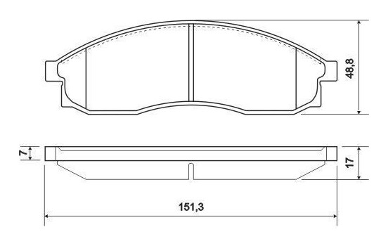 Brake Pad Set, disc brake 36862 ABS, Image 2