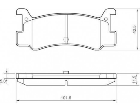 Brake Pad Set, disc brake 36868 ABS, Image 2
