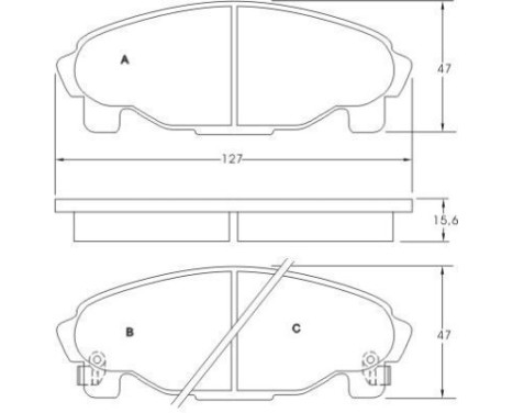 Brake Pad Set, disc brake 36869 ABS, Image 3