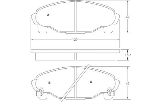 Brake Pad Set, disc brake 36869 ABS, Image 3