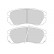 Brake Pad Set, disc brake 36878 ABS, Thumbnail 3