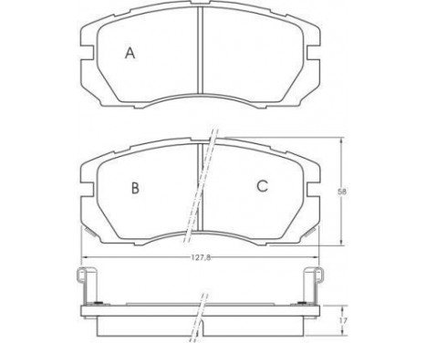 Brake Pad Set, disc brake 36878 ABS, Image 2