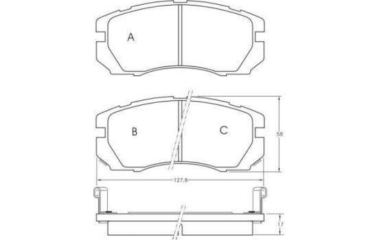 Brake Pad Set, disc brake 36878 ABS, Image 2