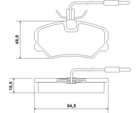 Brake Pad Set, disc brake 36879 ABS, Image 2