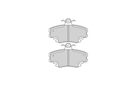Brake Pad Set, disc brake 36881 ABS, Image 3