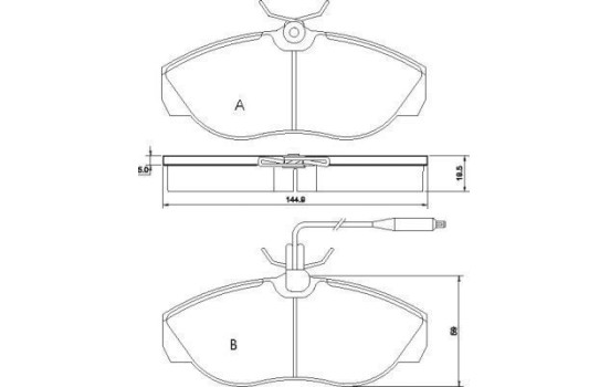 Brake Pad Set, disc brake 36883 ABS, Image 2