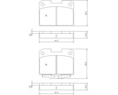 Brake Pad Set, disc brake 36890 ABS, Image 2