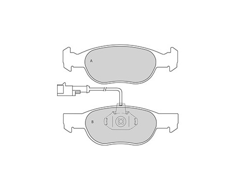 Brake Pad Set, disc brake 36892 ABS, Image 3