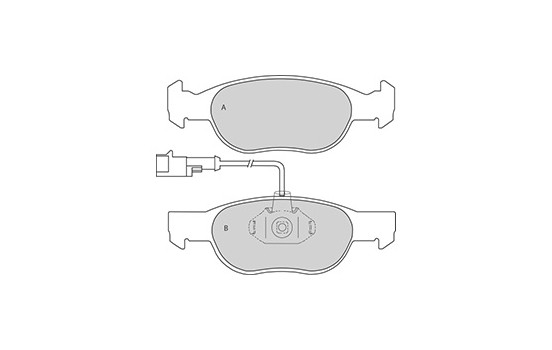 Brake Pad Set, disc brake 36892 ABS, Image 3