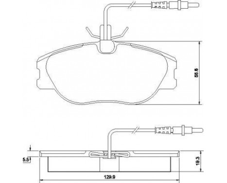 Brake Pad Set, disc brake 36899 ABS, Image 2