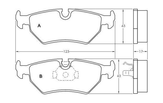 Brake Pad Set, disc brake 36900 ABS, Image 2