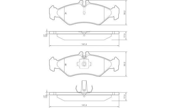 Brake Pad Set, disc brake 36902 ABS, Image 2