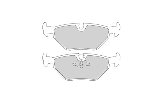 Brake Pad Set, disc brake 36908 ABS, Image 2