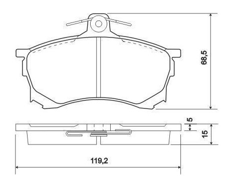 Brake Pad Set, disc brake 36918 ABS, Image 2